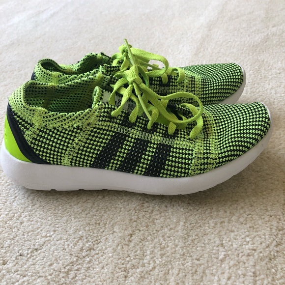 green adidas running shoes